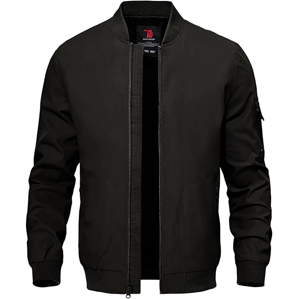 xoxingysm Men's Bomber Jacket Lightweight No Hood Casual